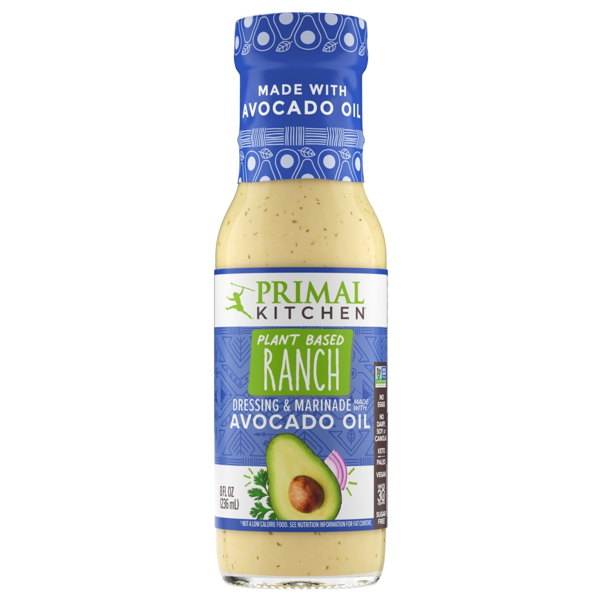 Primal Kitchen Dressing & Marinade, Vegan Ranch - 8 fl oz