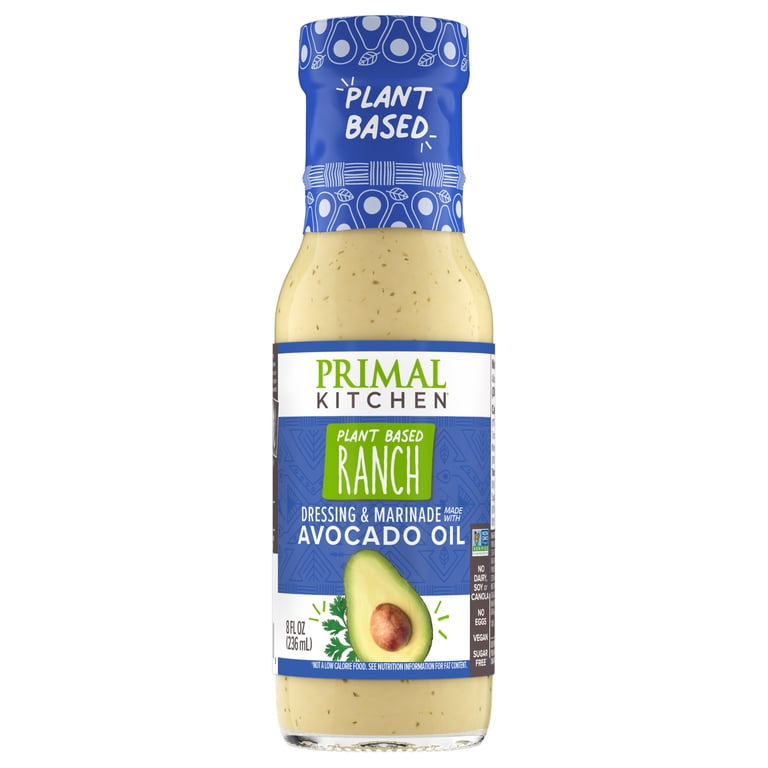 Primal Kitchen Plant Based Ranch Dressing & Marinade 8 fl oz - Walmart.com