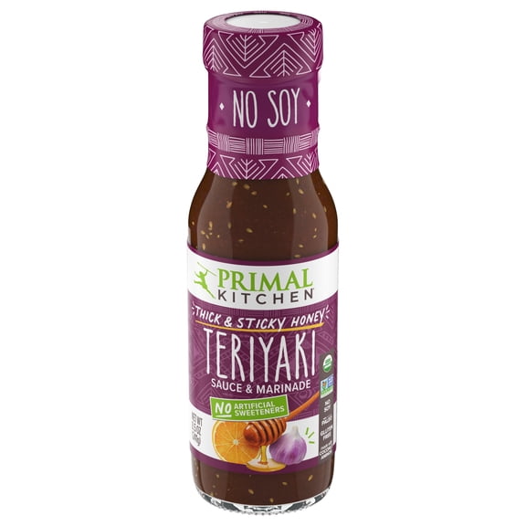 Primal Kitchen Thick & Sticky Honey Teriyaki Sauce & Marinade, 8.5 oz
