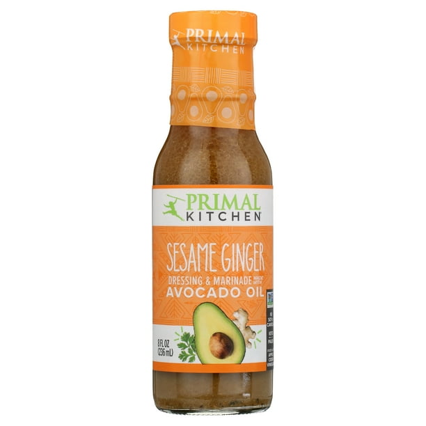 Primal Kitchen Sesame Ginger Vinaigrette & Marinade 8 oz - Walmart.com