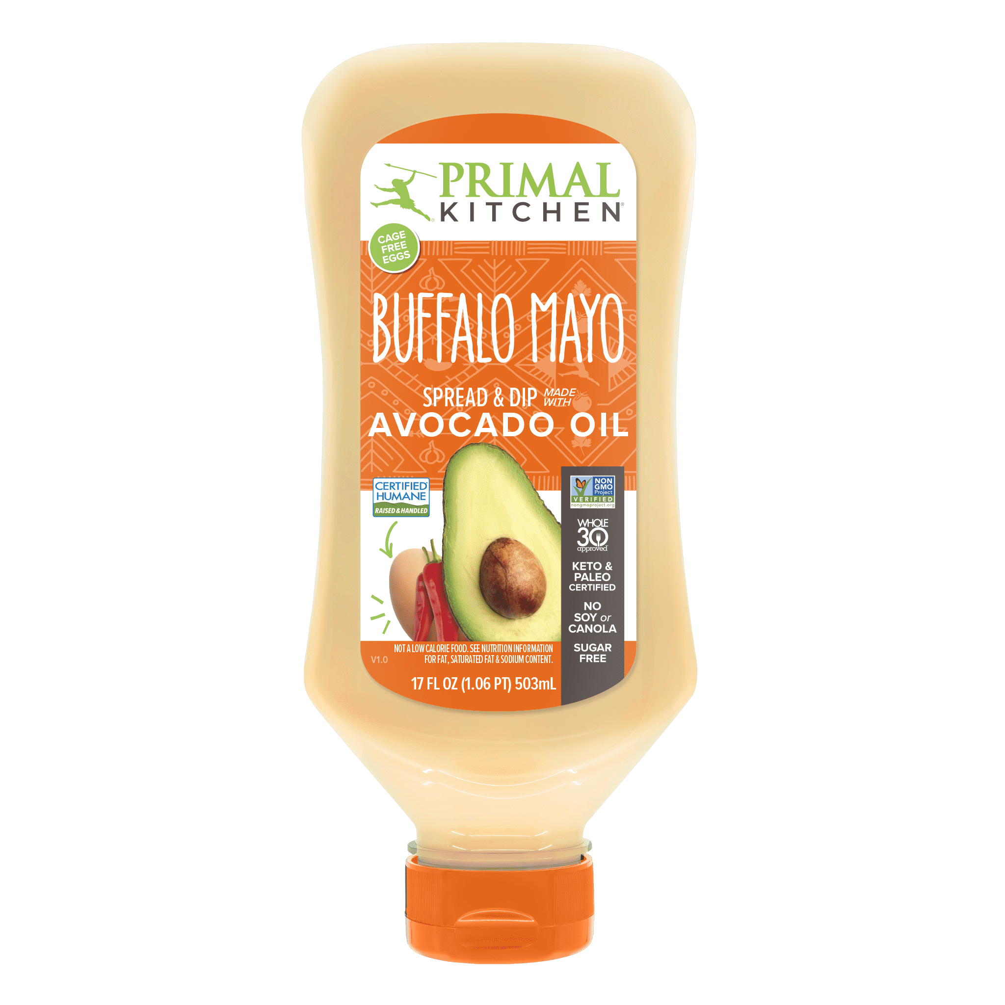 Primal Kitchen Buffalo Sauce made with Avocado Oil 16.5oz-2PK