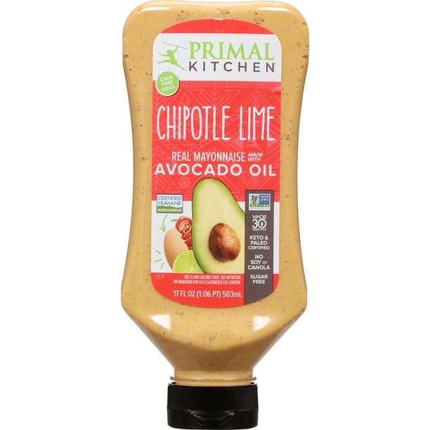 Primal Kitchen Squeeze Chipotle Lime Mayo made with Avocado Oil, 17 fl