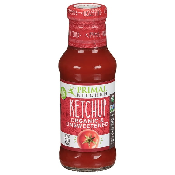 Primal Kitchen Unsweetened Organic Ketchup 11.3 oz (Pack Of 6)