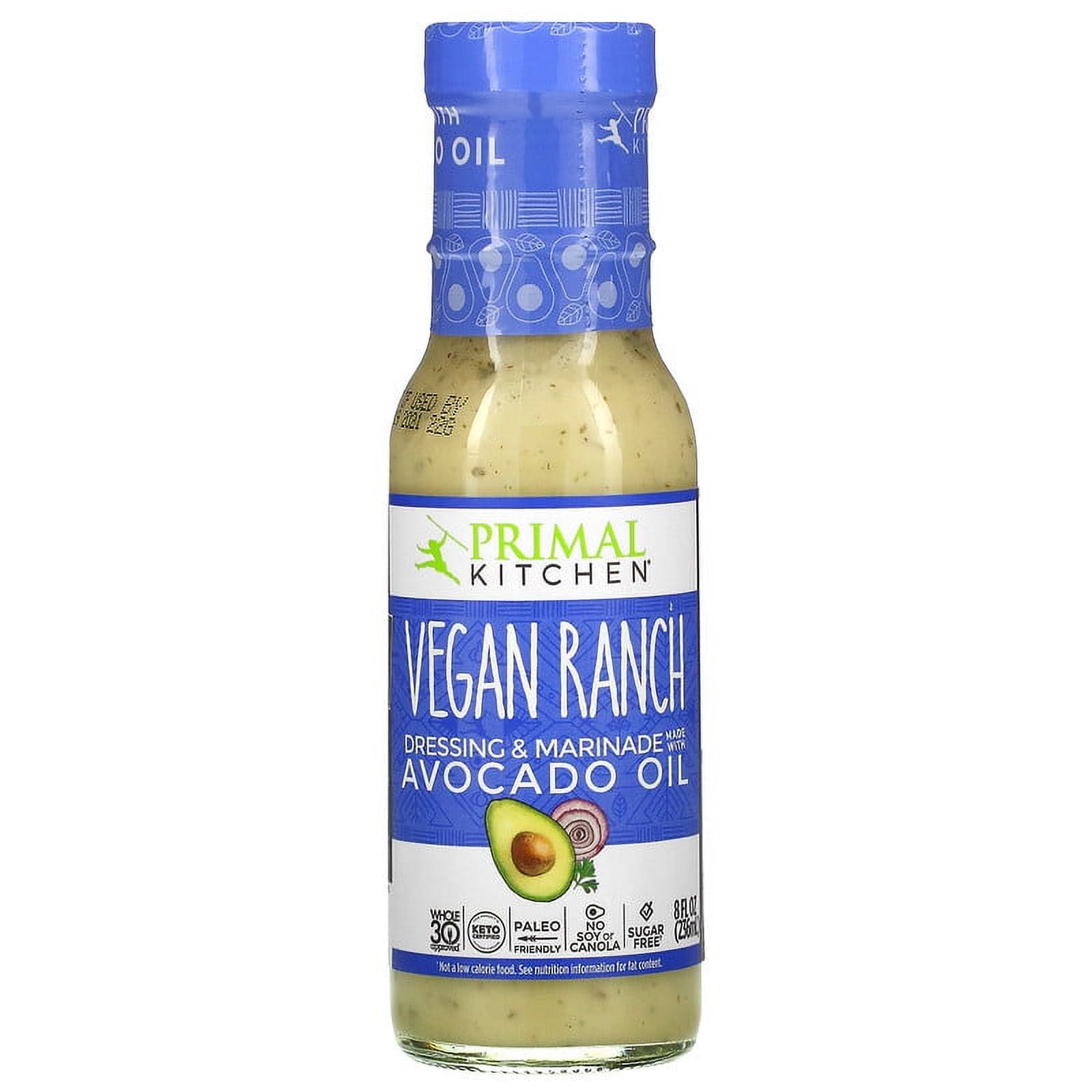 Primal Kitchen Dressing & Marinade, Vegan Ranch - 8 fl oz