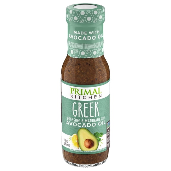 Primal Kitchen Vinaigrette & Marinade Made with Avocado Oil Greek 8 fl oz