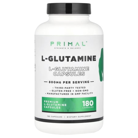 PrePrimal L-Glutamine, 800 mg, 180 Capsules