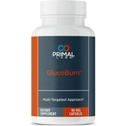 Primal Labs GlucoBurn Support Supplement with White Mulberry Leaf Extract and Alpha Lipoic Acid, 90 Capsules