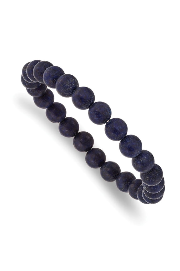 Lapis Agate Beaded Stretch Bracelet