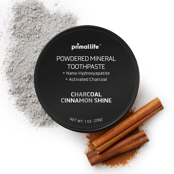 Primal Life Organics Dirty Mouth Toothpowder, Charcoal Cinnamon, 1 oz