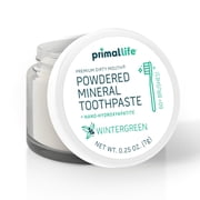 Primal Life Organics Dirty Mouth Toothpowder, Wintergreen, Travel 0.25 oz