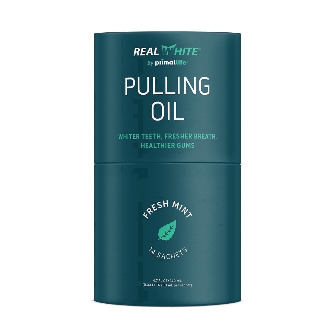Primal Life Organics Pulling Oil, Mint, 0.34 fl oz, 14 Sachets, Natural