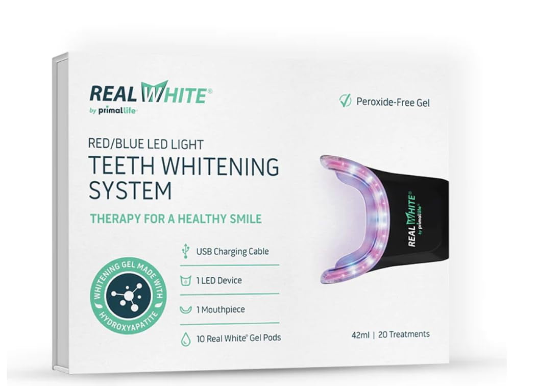 Primal Life Organics V4 Real White Complete Teeth Whitening System with
