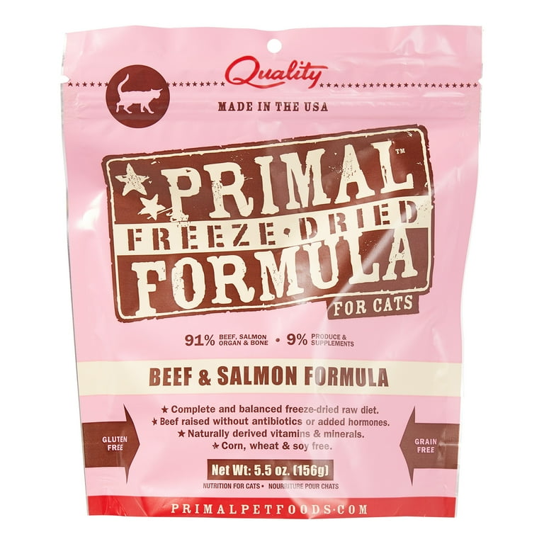 Primal Freeze Dried Nuggets Grain Free Beef & Salmon Formula Cat Food Primal Freeze Dried Nuggets Grain Free Beef & Salmon Formula Cat Food