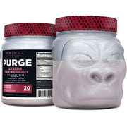 Primal Purge Xtreme Pre-Workout Raspberry Lemonade Flavor 20 servings - Gluten-Free + Non-GMO