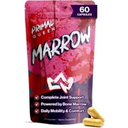 Primal Queen MARROW   Bone Marrow Joint Support for Women | 46x Bioavailable Curcuwin  Turmeric, Hyaluronic Acid, Boswellia | Joint Flex Support, 46x more Absorption