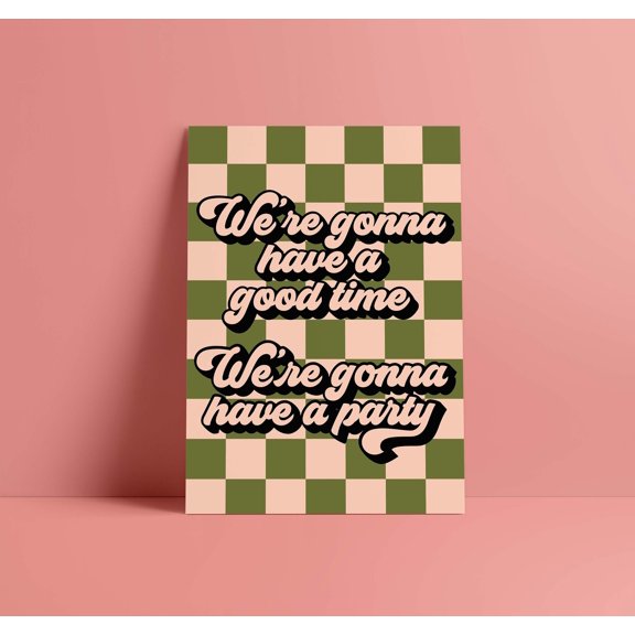 Primal Scream Loaded Lyric Poster, House Music Wall Art Print