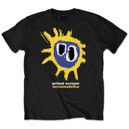 Primal Scream Unisex T-Shirt Screamadelica Yellow (Medium)