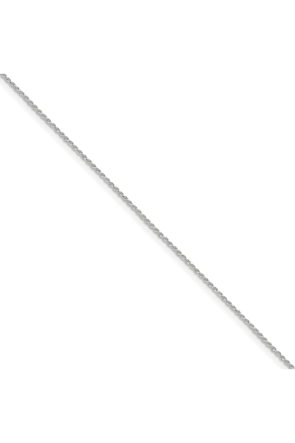 Sterling Silver 1.1mm Diamond-cut Rope Chain Anklet