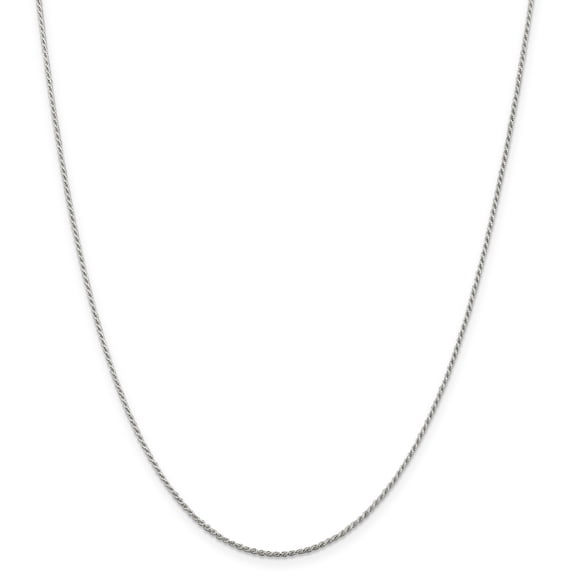 Primal Silver Sterling Silver 1.1mm Diamond-cut Rope Chain