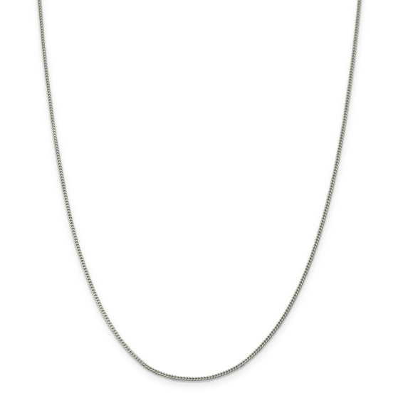 Primal Silver Sterling Silver 1.5mm Curb Chain Anklet