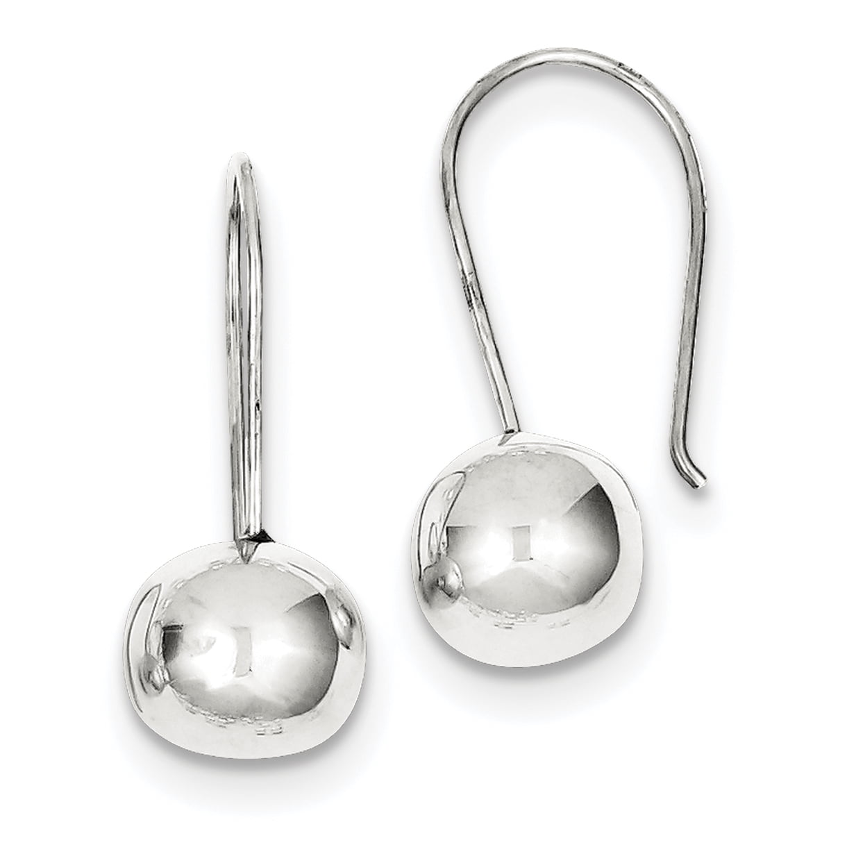 Primal Silver Sterling Silver 10mm Ball Earrings