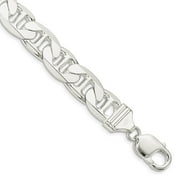Primal Silver Sterling Silver 11.5mm Anchor Chain Bracelet