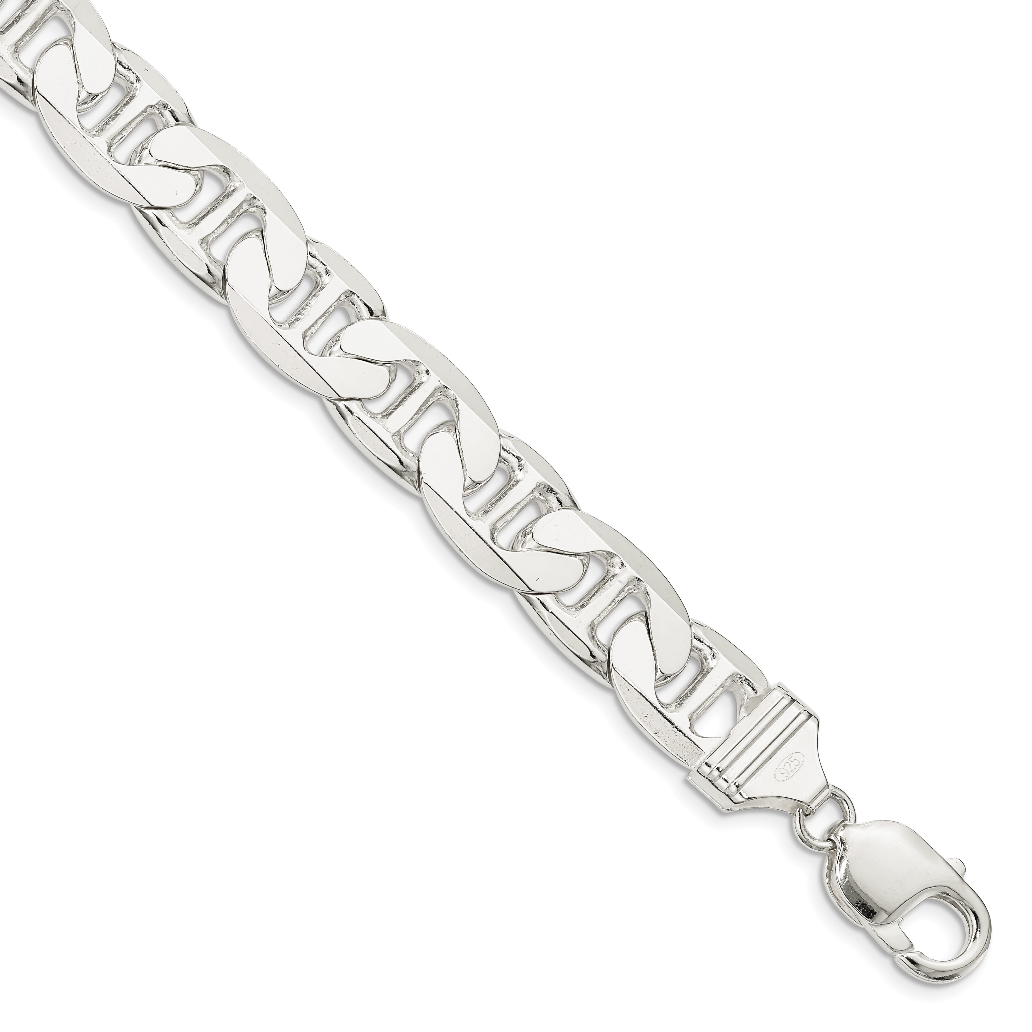 925 Sterling Silver Anchor Chain Necklace for Men