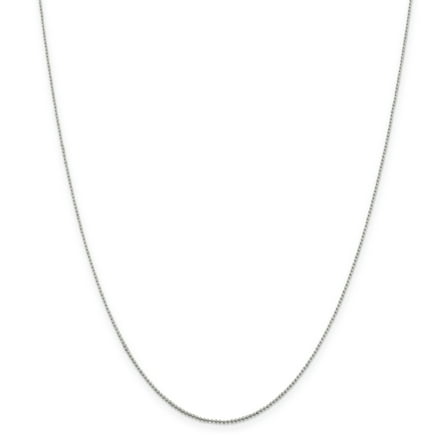 Primal Silver Sterling Silver 1mm Beaded Necklace