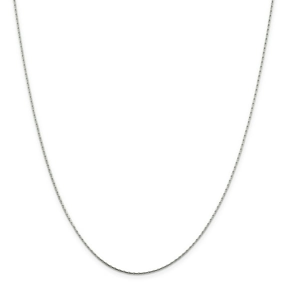 Primal Silver Sterling Silver 1mm Oval Box Chain