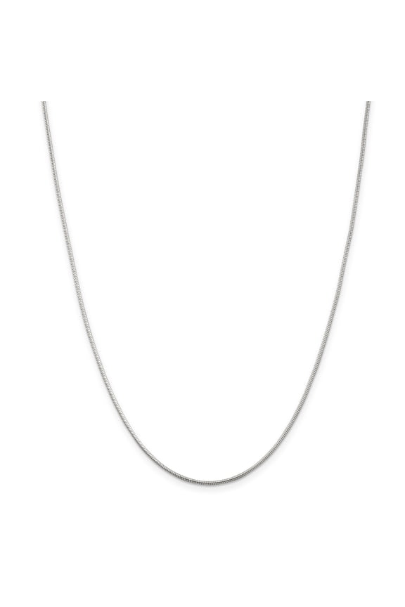 Sterling Silver 1mm Round Snake Chain