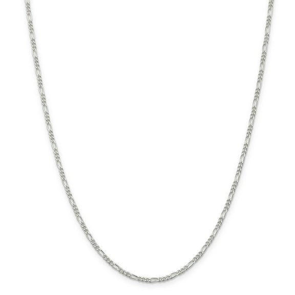 Primal Silver Sterling Silver 2.25mm Figaro Chain