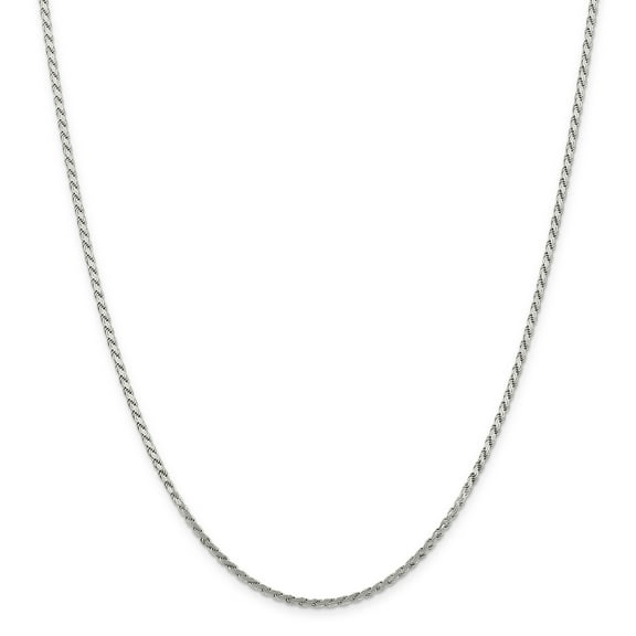 Primal Silver Sterling Silver 2.25mm Flat Rope Chain