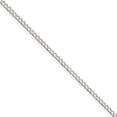 thumbnail image 1 of Primal Silver Sterling Silver 2.5mm Open Diamond-cut Curb Chain Anklet, 1 of 4