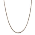 thumbnail image 1 of Primal Silver Sterling Silver 2.5mm Rose Vermeil Diamond-cut Rope Chain, 1 of 7