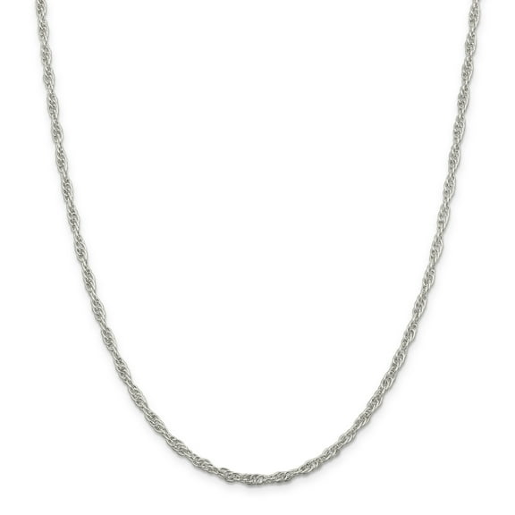 Primal Silver Sterling Silver 2.75mm Loose Rope Chain