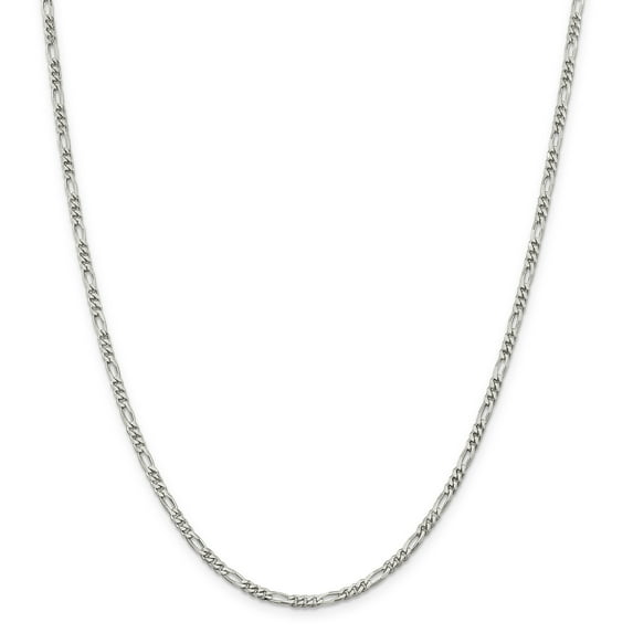 Primal Silver Sterling Silver 2.85mm Figaro Chain