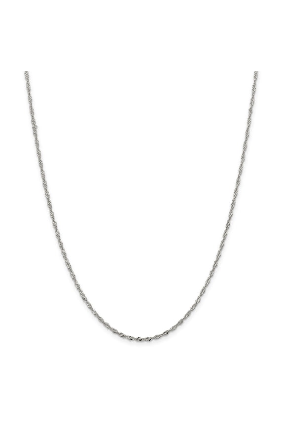 Sterling Silver 2mm Singapore Chain