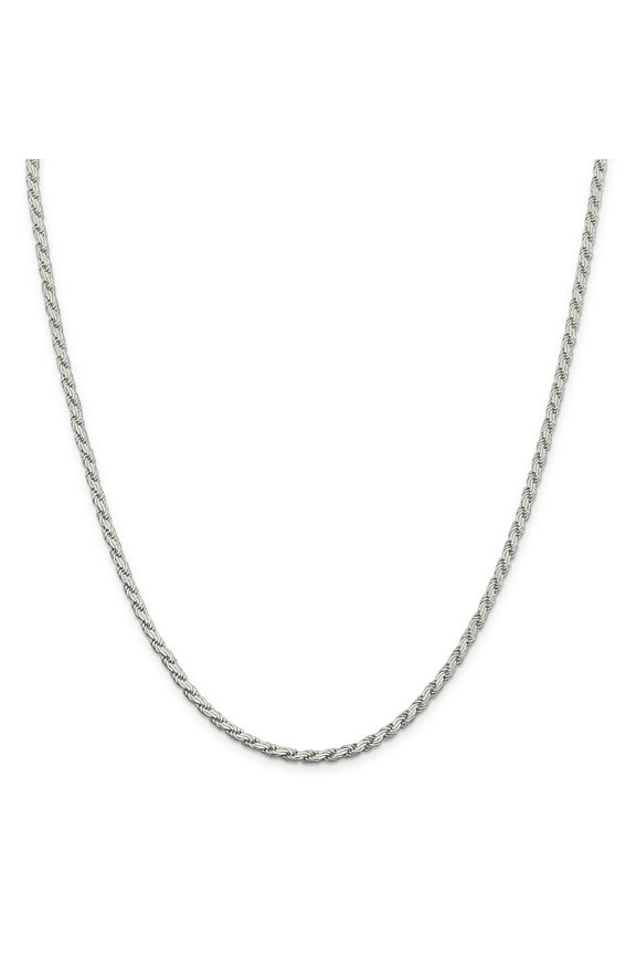 Sterling Silver 3.10mm Flat Rope Chain