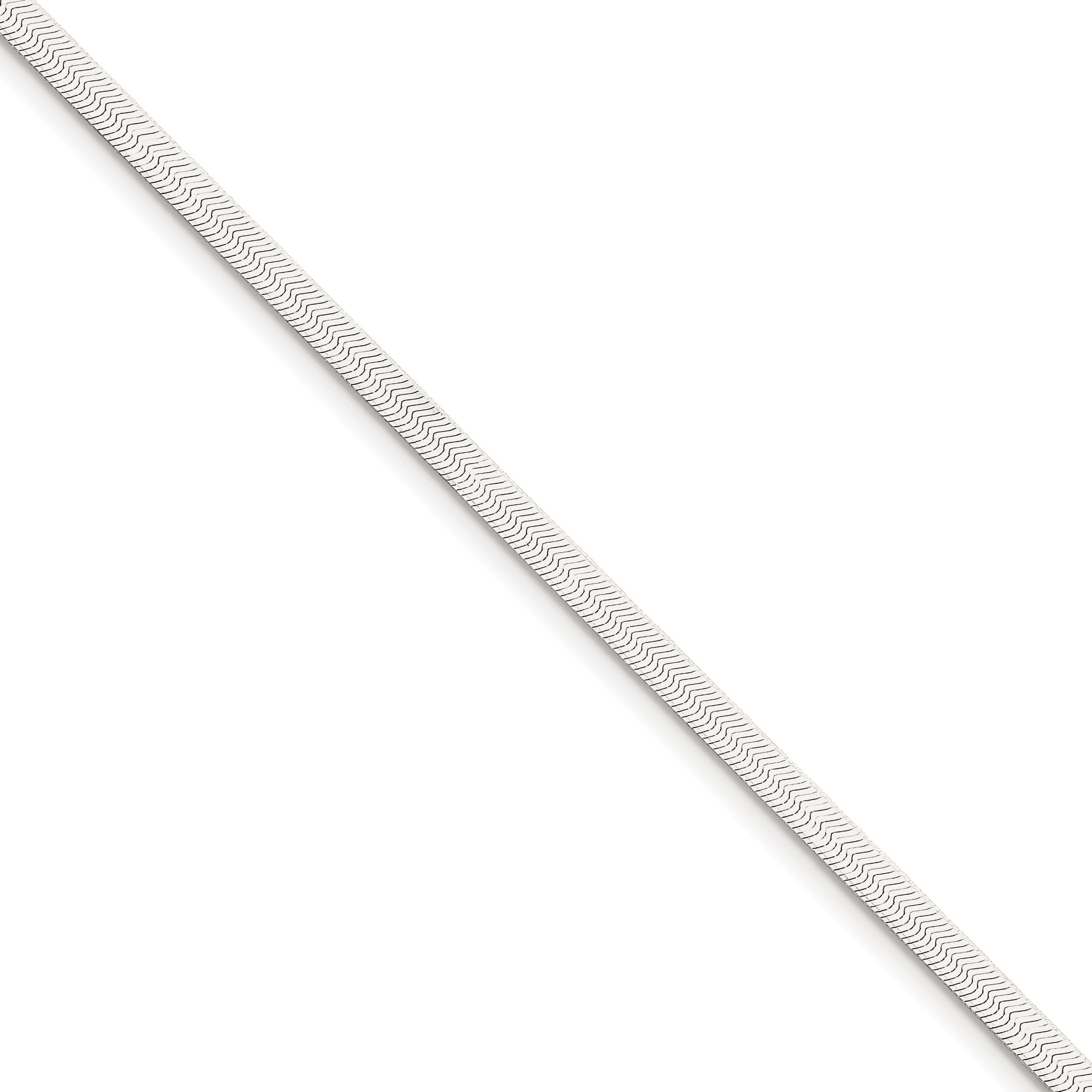 Primal Silver Sterling Silver 3.25mm Magic Herringbone Chain Bracelet