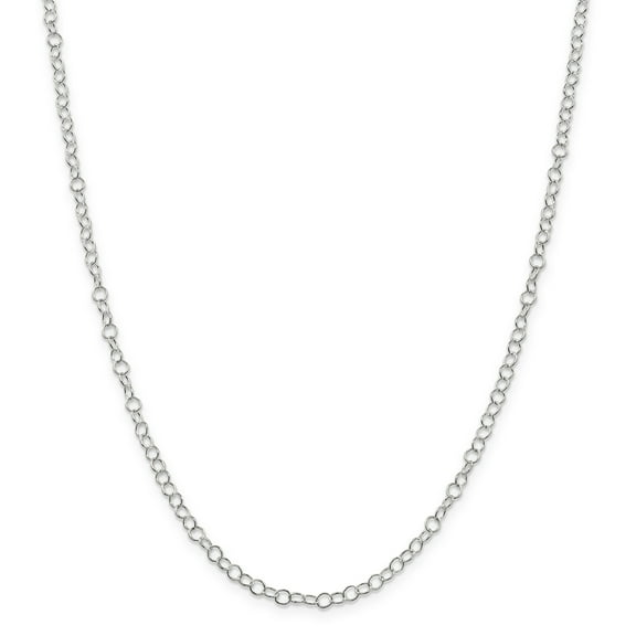 Primal Silver Sterling Silver 3.5mm Fancy Cable Chain