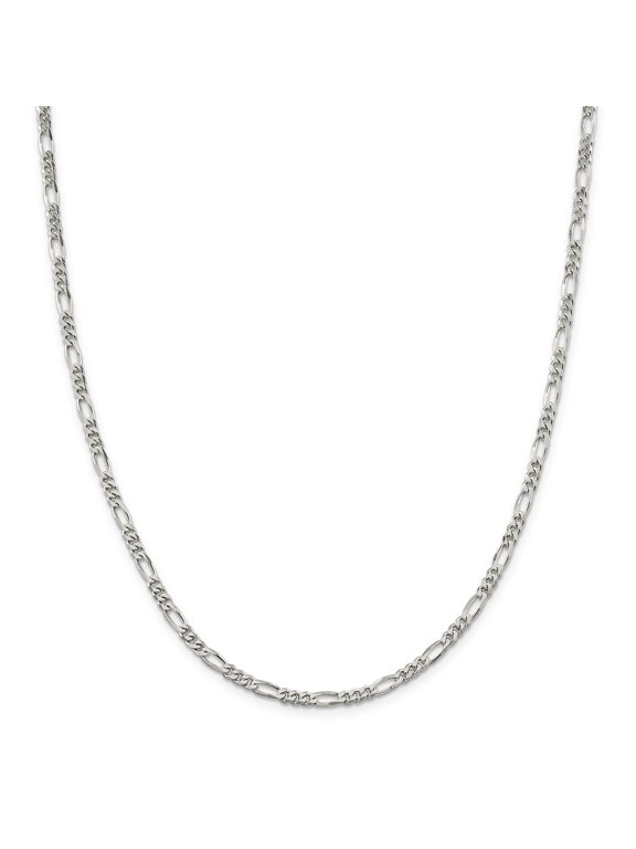 Sterling Silver 3.5mm Figaro Chain