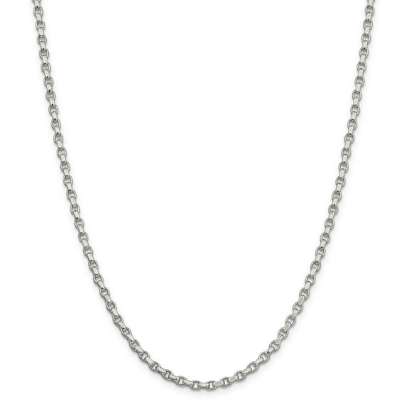 Primal Silver Sterling Silver 3.5mm Rolo Chain
