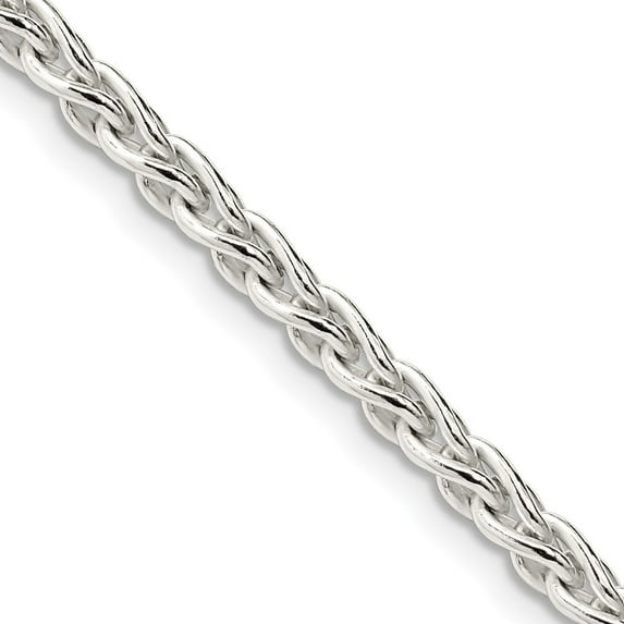 Primal Silver Sterling Silver 3.7mm Round Spiga Chain