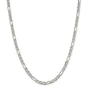 Primal Silver Sterling Silver 4.5mm Figaro Anchor Chain