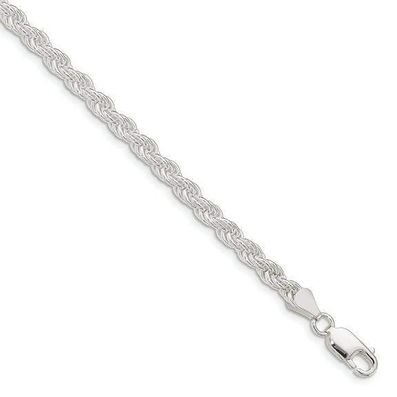 Primal Silver Sterling Silver 4.5mm Solid Rope Chain