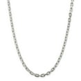 thumbnail image 1 of Primal Silver Sterling Silver 5.4mm Beveled Oval Cable Chain, 1 of 7