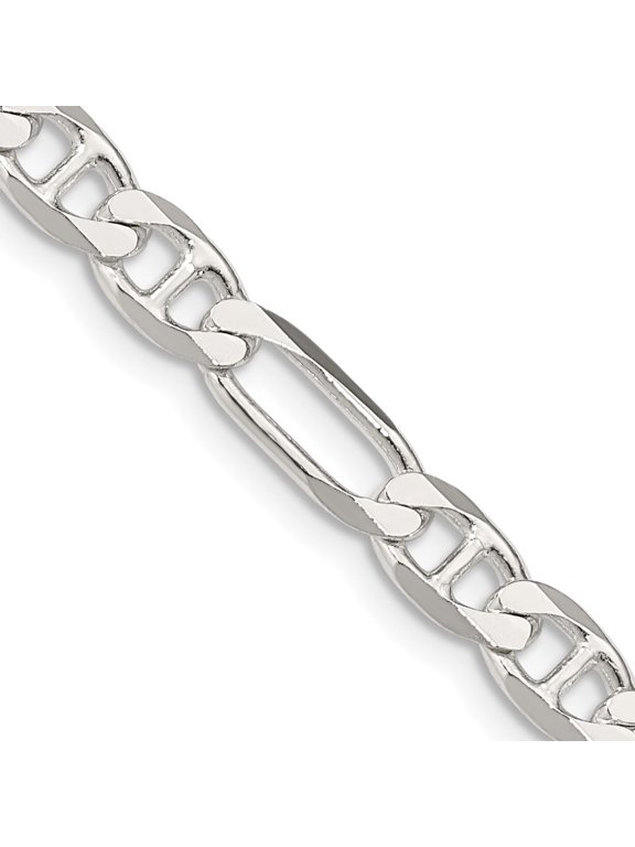 Sterling Silver 5.5mm Figaro Anchor Chain