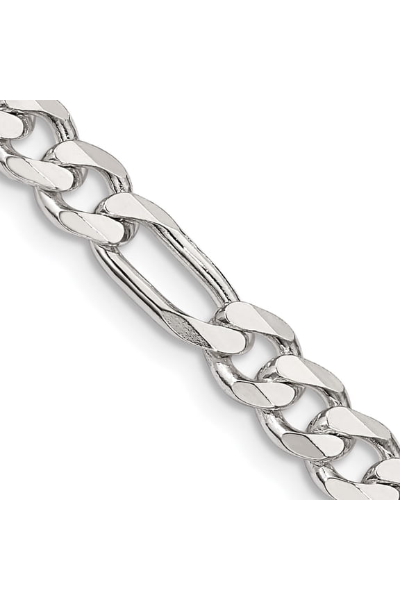 Sterling Silver 5.5mm Figaro Chain