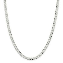 Primal Silver Sterling Silver 5.75mm Close Link Flat Curb Chain