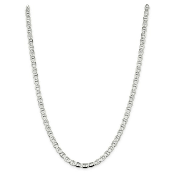 Primal Silver Sterling Silver 5.7mm Semi-Solid Flat Anchor Chain